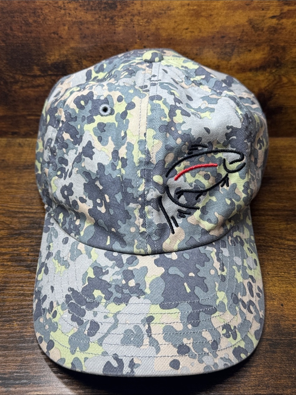 Simms Fishing Hat Cap One Size Velcro Back OSFM